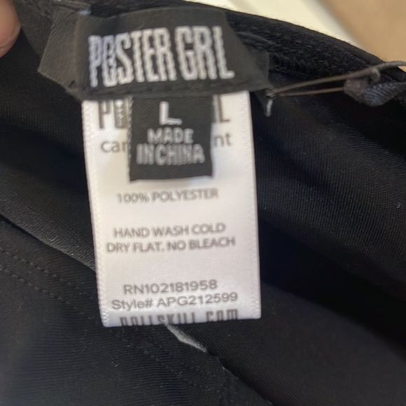 Poster girl sleeveless mesh belted tank top size large - Picture 6 of 6